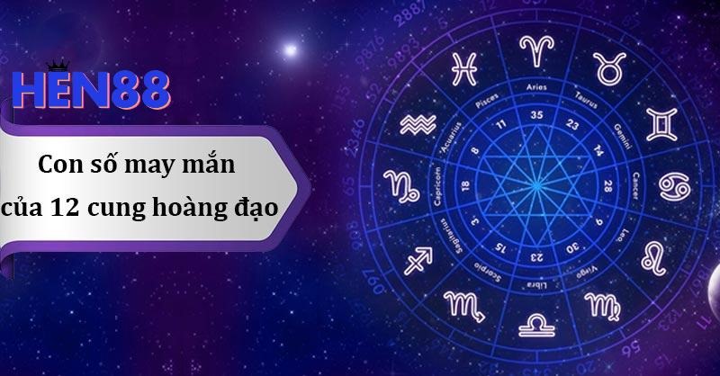 Số may mắn của 12 cung hoàng đạo