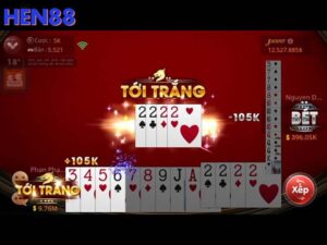 Tới trắng trong Tiến Lên Miền Nam là giành chiến thắng ngay lập tức